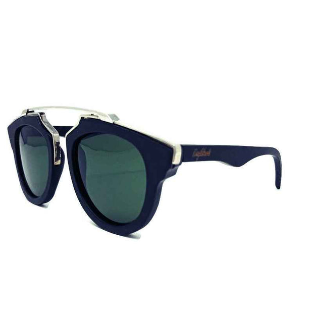 Engelberts Black Wood Sunglasses with Silver Trim