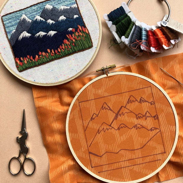 Mountain Tulip Embroidery