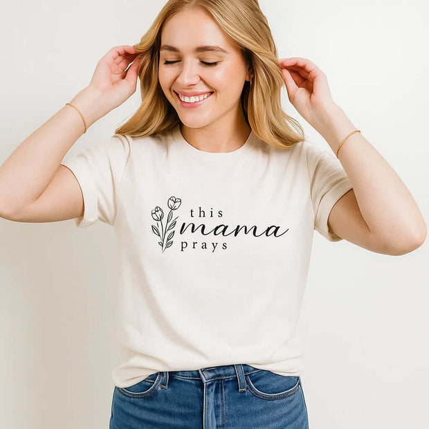 T-shirt « Maman prie »