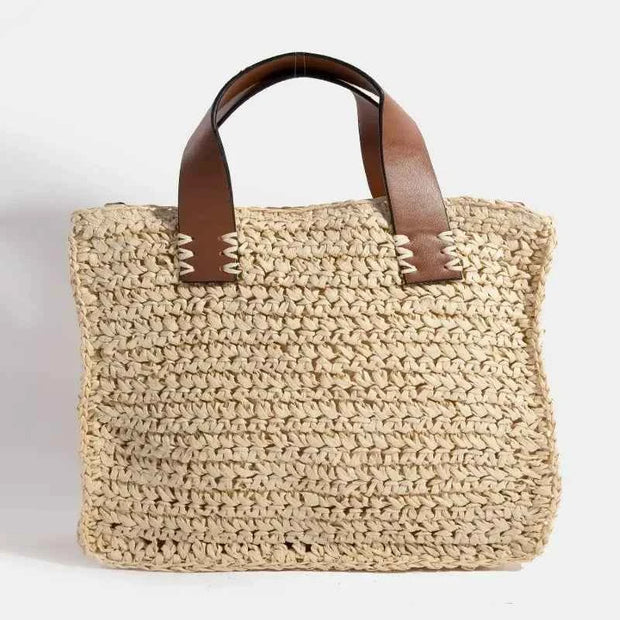 Braided Straw Handbag