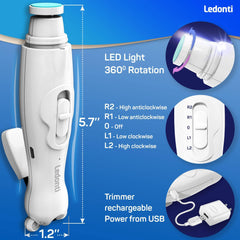 Coupe-ongles électrique pour bébé (rechargeable) Coupe-ongles et lime pour bébé