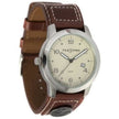 F&S Pro Men's Stainless Steel Watch with Brown Leather Band