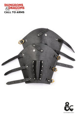 Brassards en cuir noir pour voleur de Dungeons &amp; Dragons