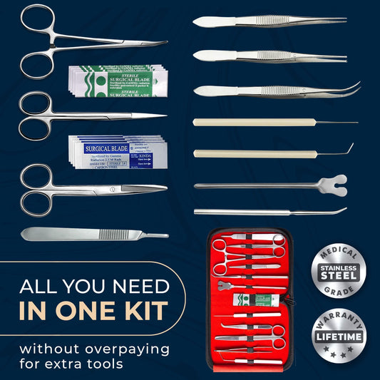 Advanced Dissection Kit with Stainless Steel Tools