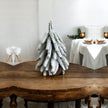 Snow Flocked Artificial Christmas Tree with Burlap Base Decorative Holiday Tree
