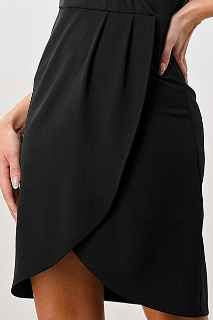 Floral Lace Wrap Dress