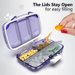 Travel Pill Organizer   Moisture Proof Pill Holder Daily Medicine