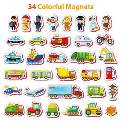 34 Foam Fridge Magnets for Toddlers Large Toddler Magnets