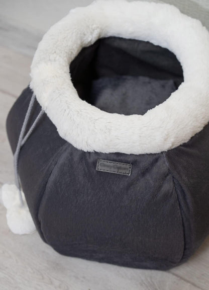 Plush Round Cat Bed For Indoor Cats