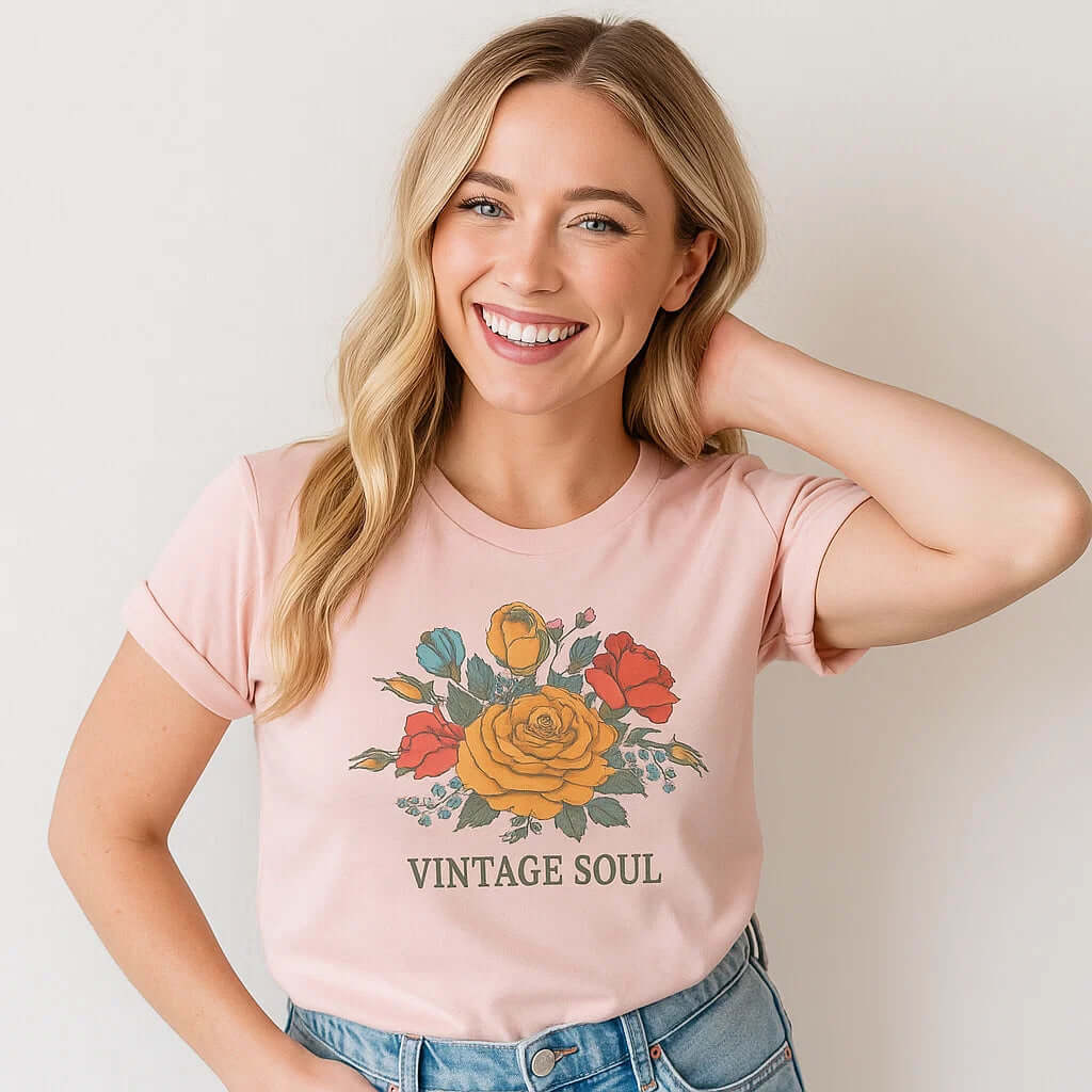 Bella Canvas Floral Tee
