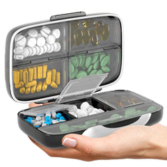 Airtight Pill Organizer Box Large Pill Dispenser