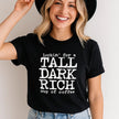 Camiseta alta de café oscuro