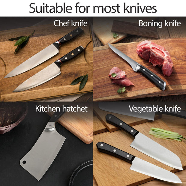Afilador de cuchillos de cocina profesional de mano.