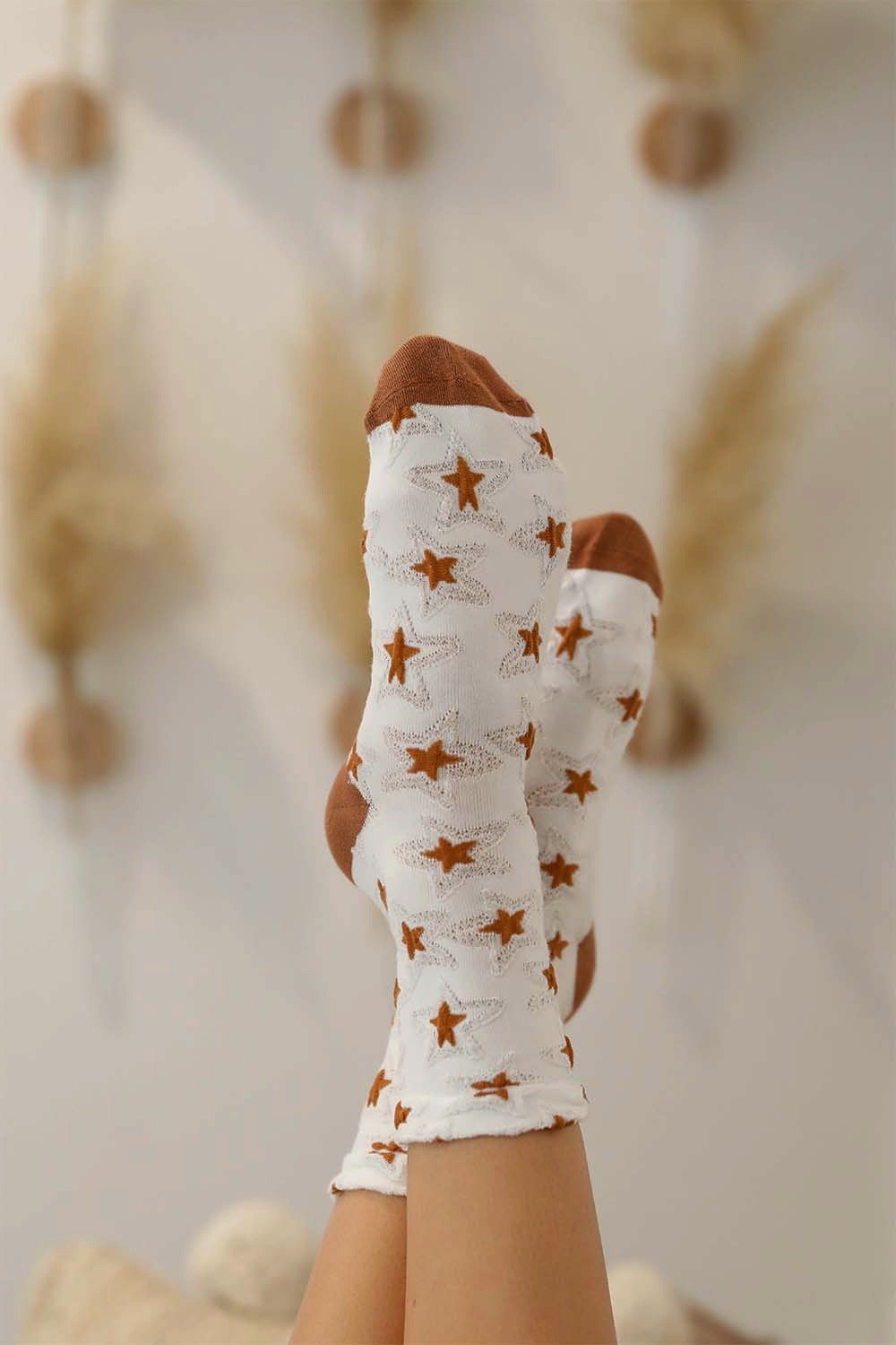 Eco-Friendly Star Design Socks.