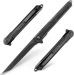 Folding Pocket Knife for Men with Clip EDC Knives with Tanto Blade