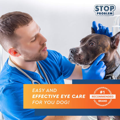 Dog & Cat Eye Wash Drops for Pink Eye Allergies Symptoms.