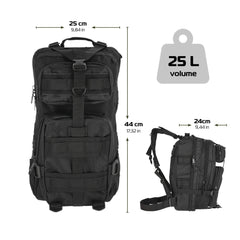 Sacs à dos tactiques militaires Molle System (noir)