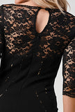 Lace Overlay Bodycon Dress