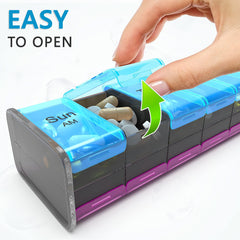 Extra Large Pill Organizer  XXL Pill Box 7 Day   Weekly Pill Organizer