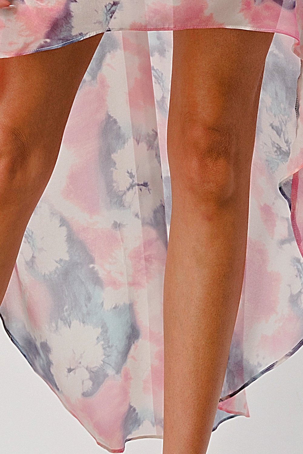 Tie-Dye High-Low Dress