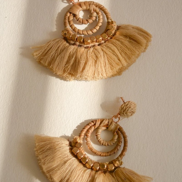 Drop Fan Earrings