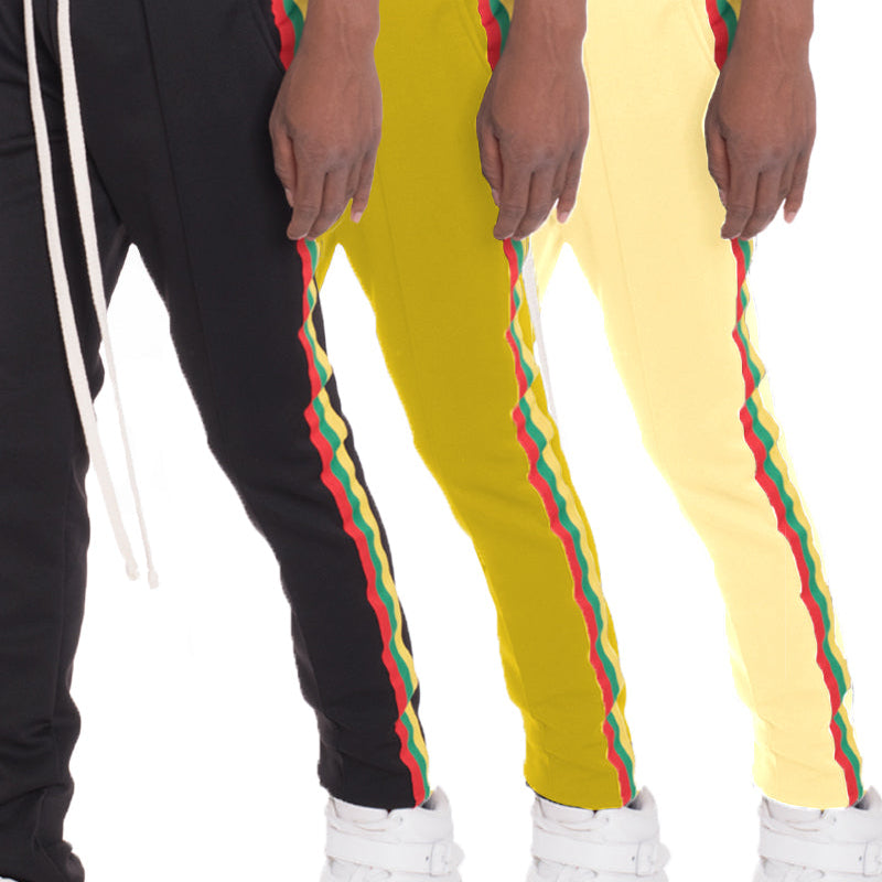 Men’s Side Stripe Jogger Pants with Drawstring Waist