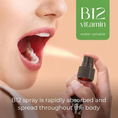 B12 Liquid Spray Vitamin B12 Drops for Energy and Nerve Function