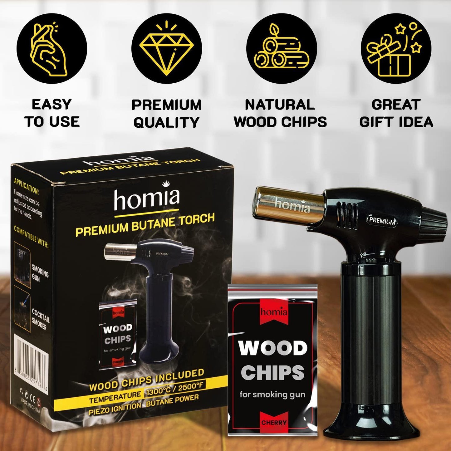 Refillable Butane Torch Lighter