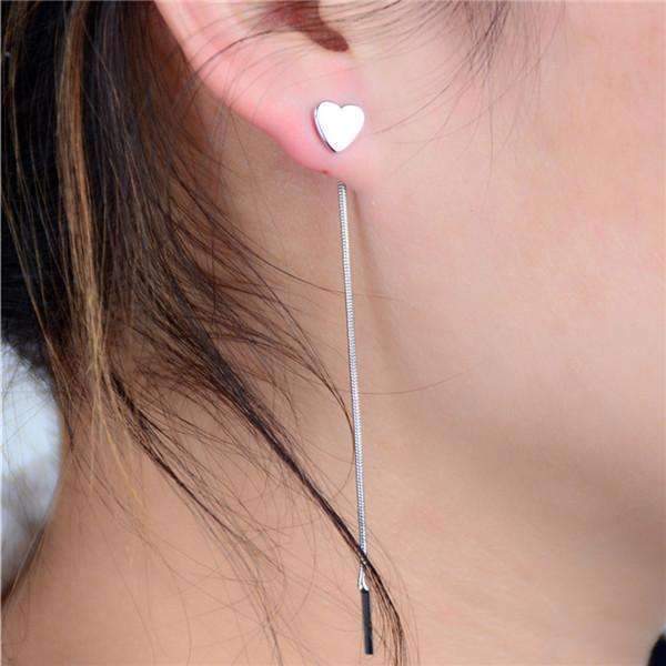 Pendientes con forma de corazón