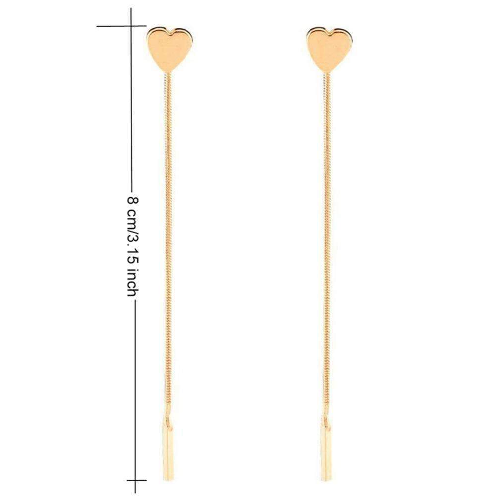 Pendientes con forma de corazón