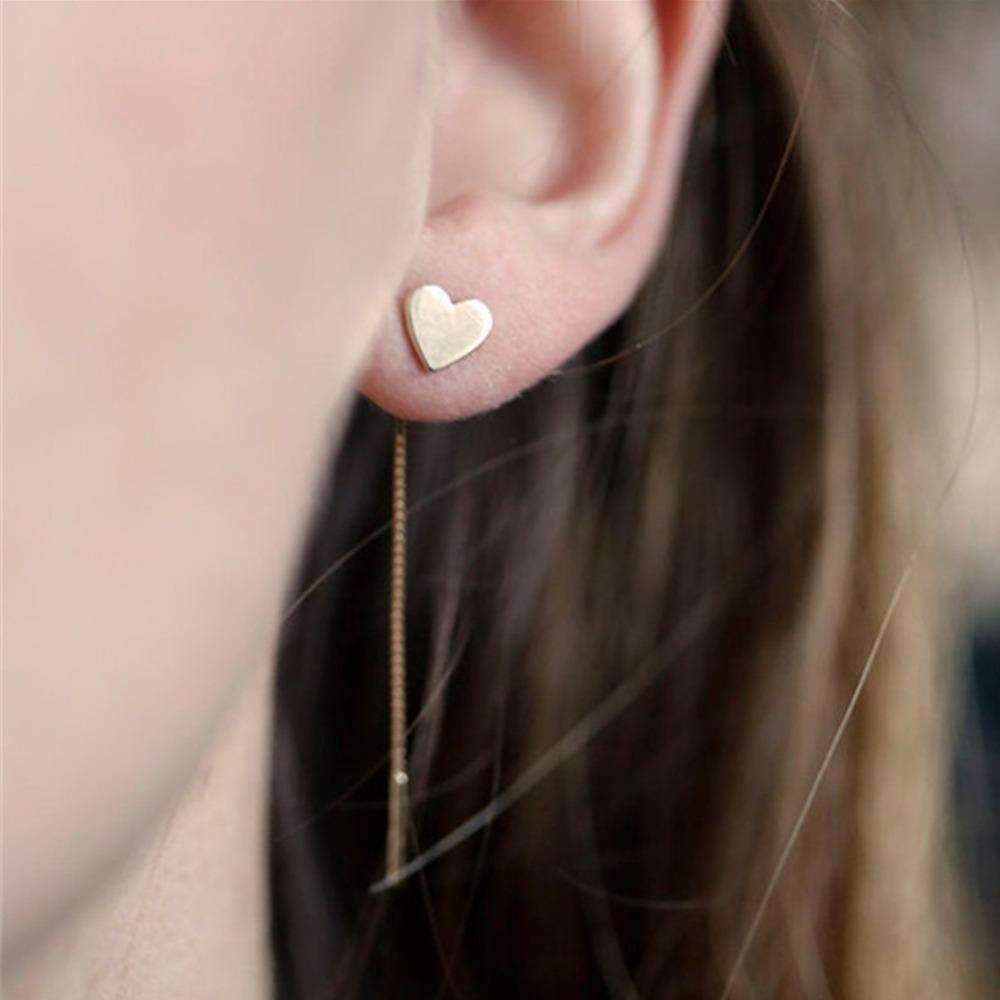 Pendientes con forma de corazón