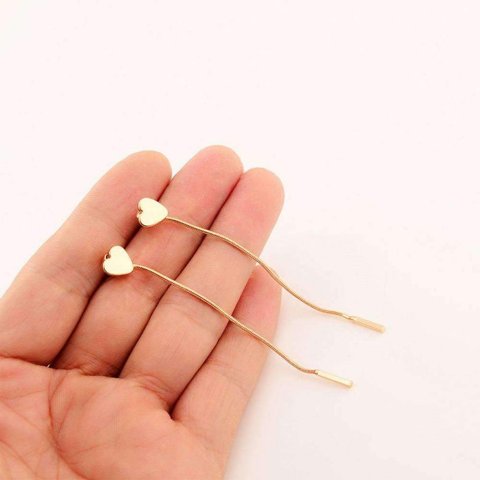 Pendientes con forma de corazón