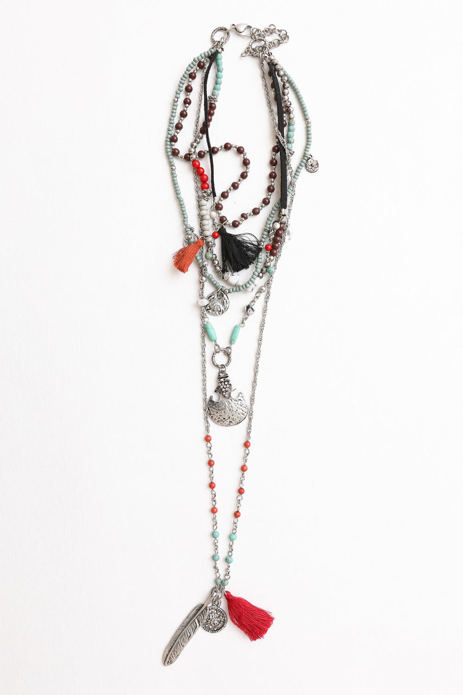 Feather Fringe Necklace
