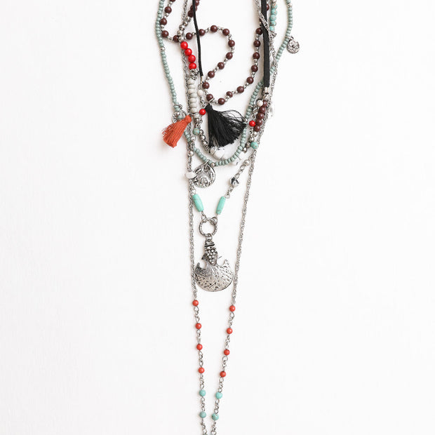 Feather Fringe Necklace