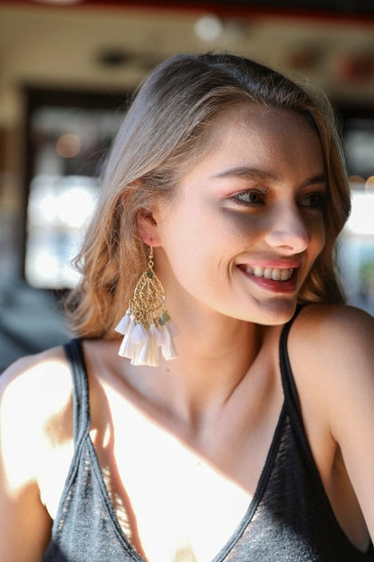 Raffia Tassel Earrings