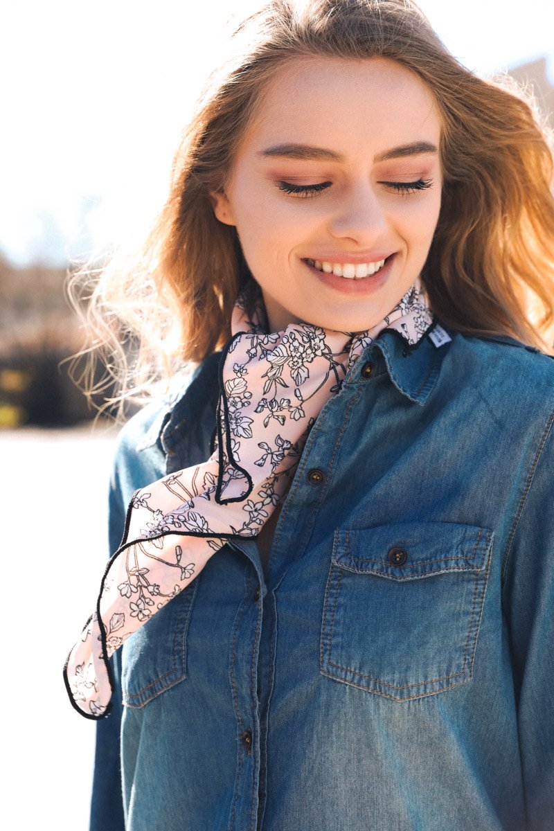 Floral Print Scarf