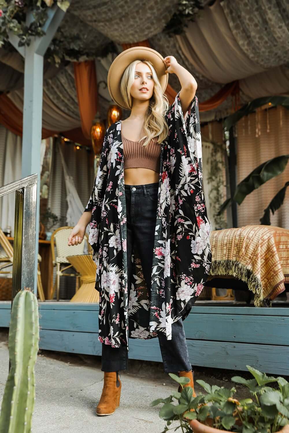 Floral Kimono Jacket