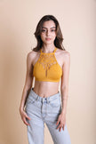 Bralette con recortes florales