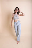 Bralette con recortes florales