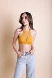 Bralette con recortes florales