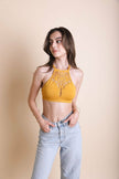 Bralette con recortes florales