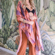 Floral Motif Kimono Cardigan - Elegant & Versatile