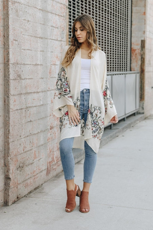 Floral Sheer Kimono