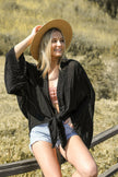 Flounce Kimono Wrap