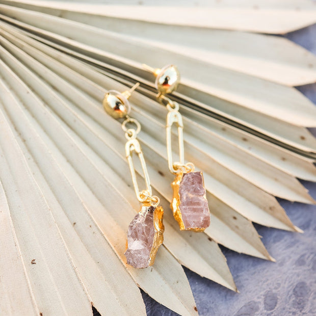 Pendientes de piedras preciosas