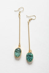 Gemstone Drop Earrings