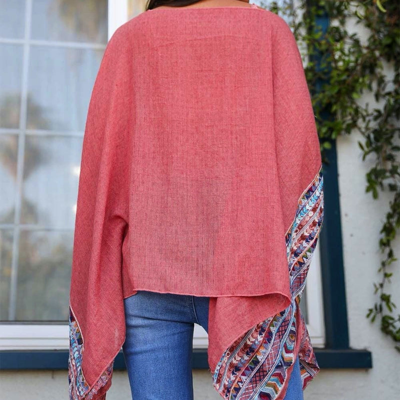 Modern Geometric Tunic Top