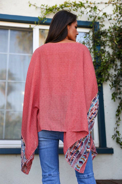 Modern Geometric Tunic Top