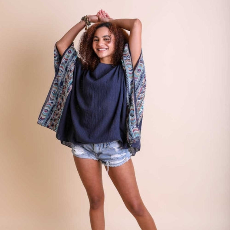 Modern Geometric Tunic Top