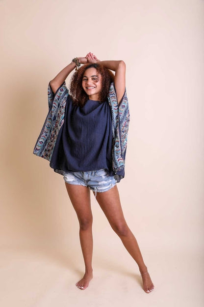 Modern Geometric Tunic Top
